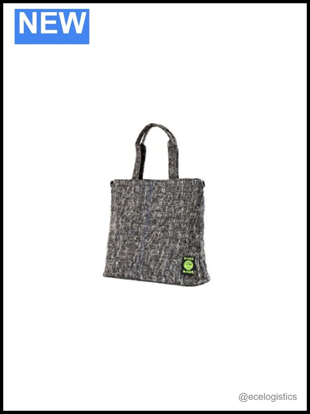Large Tote Bag with 8 Pockets, Adjustable Strap & Removable Patch,